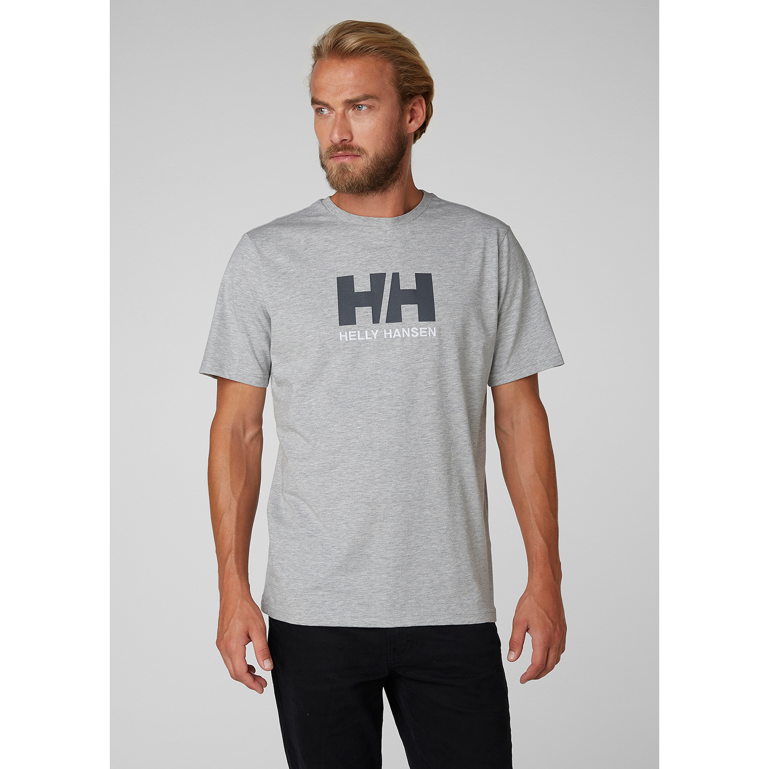 Helly Hansen - HH Logo - Camiseta de manga corta - Grey Melange / Dark Grey  | S