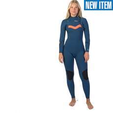 Gul Womens Response Echo 3/2mm Chestzip Flatlock Wetsuit - Blue/Marble Gul Womens Response Echo 3/2mm Chestzip Flatlock Wetsuit - Blue/Marble