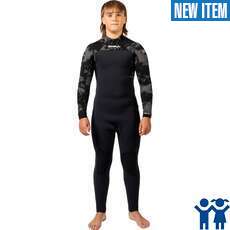 Gul Junior Flexor Yulex 5/4mm Backzip Wetsuit - Black/Smoke Gul Junior Flexor Yulex 5/4mm Backzip Wetsuit - Black/Smoke