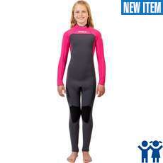 Gul Junior Flexor Yulex 5/4mm Backzip Wetsuit - Grey/Pink Gul Junior Flexor Yulex 5/4mm Backzip Wetsuit - Grey/Pink