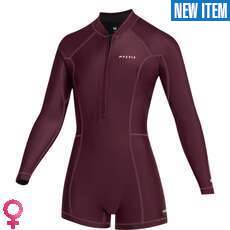 Mystic Womens Lunar 2/2mm Front-Zip Springsuit - Oxblood Red Mystic Womens Lunar 2/2mm Front-Zip Springsuit - Oxblood Red