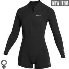 Mystic Womens Lunar 2/2mm Front-Zip Springsuit - Black Mystic Womens Lunar 2/2mm Front-Zip Springsuit - Black