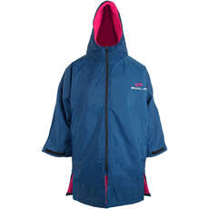 Sola Junior Waterproof Poncho / Changing Robe - Navy/Pink