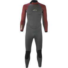 Sola Blaze 5/4mm GBS Back Zip Wetsuit - Burgundy A1502