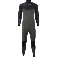 Sola Magma 5/4mm GBS Back Zip Wetsuit - Asphalt/Navy Stripe