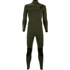 Sola H2O 3/2mm Chest-Zip Fullsuit Wetsuit - Olive A1701