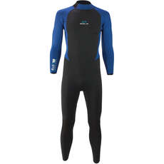 Sola H2O 4/3mm Back-Zip Fullsuit Wetsuit - Navy Marl/Black A1707