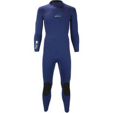 Sola H2O 4/3mm Back-Zip Fullsuit Wetsuit - Navy