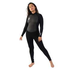 Gul Womens G-Force 3mm Flatlock Wetsuit - Black/Black