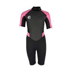 Gul Junior Girls G-Force 3mm Shorty Wetsuit  - Black/Pink