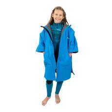 Gul Junior Evo Robe Waterproof Hooded Changing Poncho - Blue/Grey
