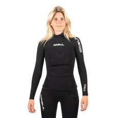 Gul Womens Code Zero 3mm Blind Stitched Thermo Wetsuit Top - Black - AC0113