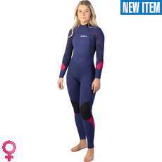 Gul Womens Response 4/3mm BS Wetsuit - Blue / Paisley Gul Womens Response 4/3mm BS Wetsuit - Blue / Paisley