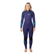 Gul Womens Response Blindstitched 3/2mm Wetsuit  - Blue/Paisley