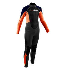 Gul Junior Response 3/2mm Wetsuit - Grey/Orange - RE1322-B7