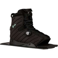 Radar Womens Lyric BOA Rear Feather Frame Waterski Boot - Coal