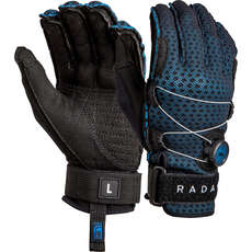 Radar Vapor-A BOA Inside-Out Waterski Gloves - Black / True Blue Ariaprene