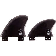 Ronix Wakesurfer Fins - Bottom Mount - Alfred Black