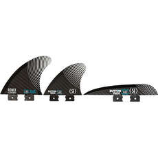 Ronix Wakesurfer Fins - Button Tech Fin - Floating Blueprint