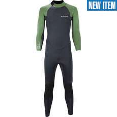 Sola H2O 4/3mm Back-Zip Fullsuit Wetsuit - Olive Sola H2O 4/3mm Back-Zip Fullsuit Wetsuit - Olive