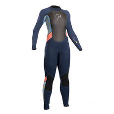 Gul Junior Girls Response 3/2mm Wetsuit - Navy/Pink - RE1323-B7