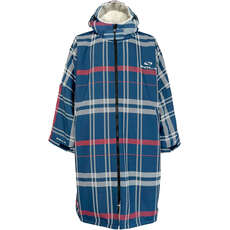 Sola Waterproof Poncho / Changing Robe - Navy Check